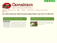 Tablet Screenshot of cannabizon.com